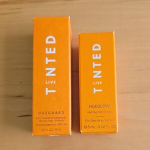 Live Tinted Skincare Products - Highlighter Drops and 3-in-1 Mineral Sunscreen